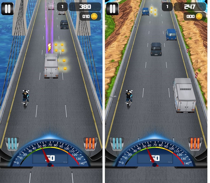 بازی های موتور سواری اندروید - Highway Bike Race 3D