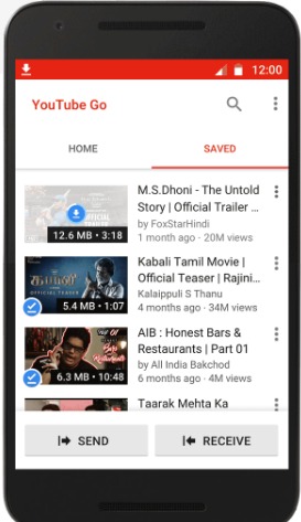 اپلیکشین YouTube Go