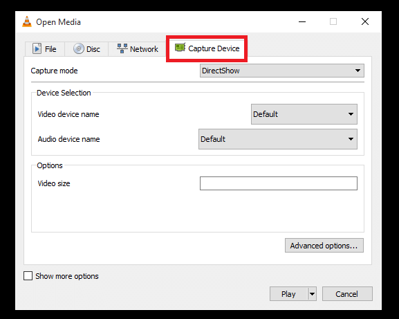 فیلمبرداری از دسکتاپ با vlc