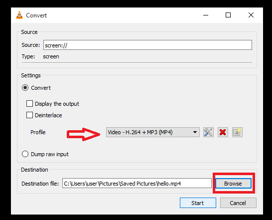 فیلمبرداری از دسکتاپ با vlc