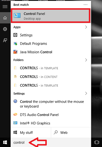  Control Panel