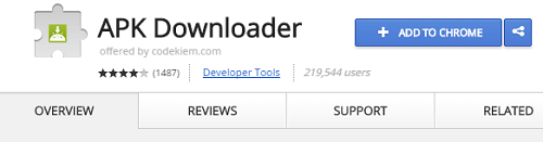 افزونه APK Downloader EXTENSION