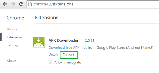 دانلود فایل apk از گوگل