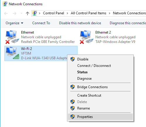 تنظیمات TCP / IP