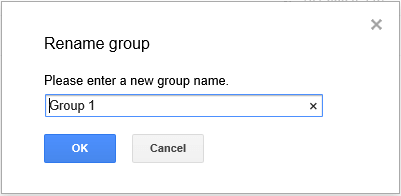 تغییر نام گروه مخاطب در Gmail