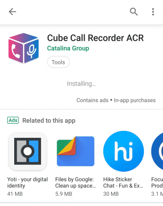 برنامه Cube Call Recorder ACR