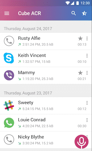 ضبط تماس صوتی واتس اپ