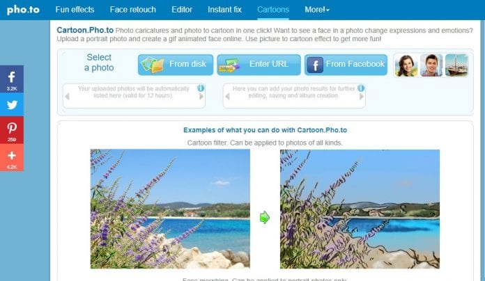  تبدیل عکس به کارتون آنلاین