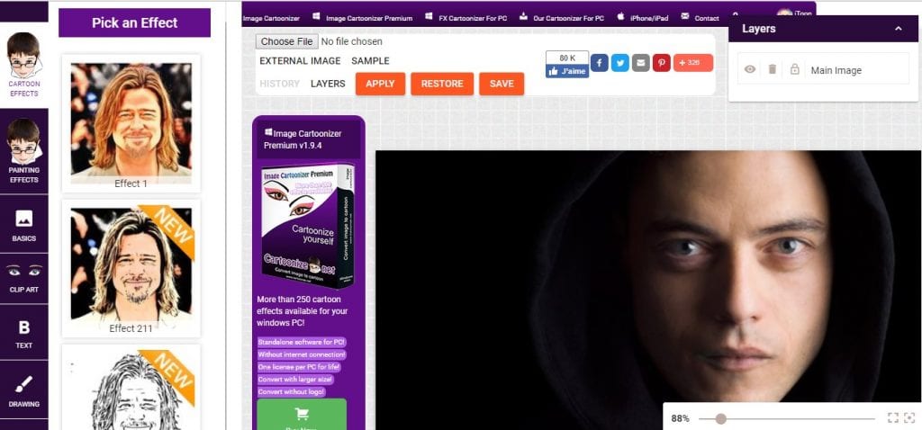  تبدیل عکس به کارتون آنلاین