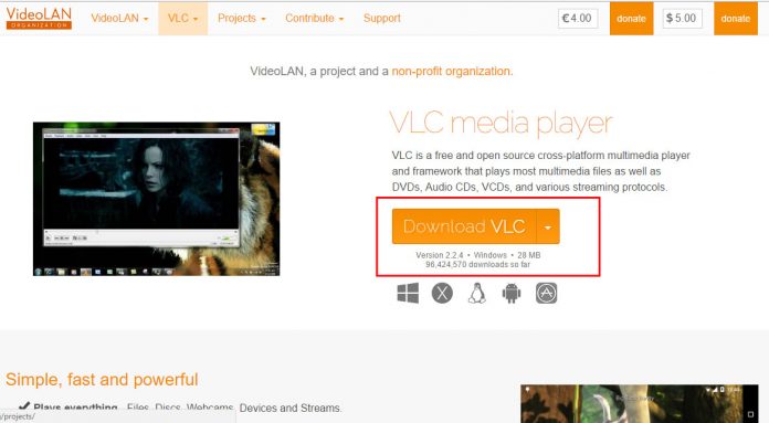 پخش فیلم یوتیوب در VLC  