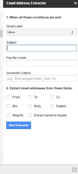 استخراج  ایمیل از gmail