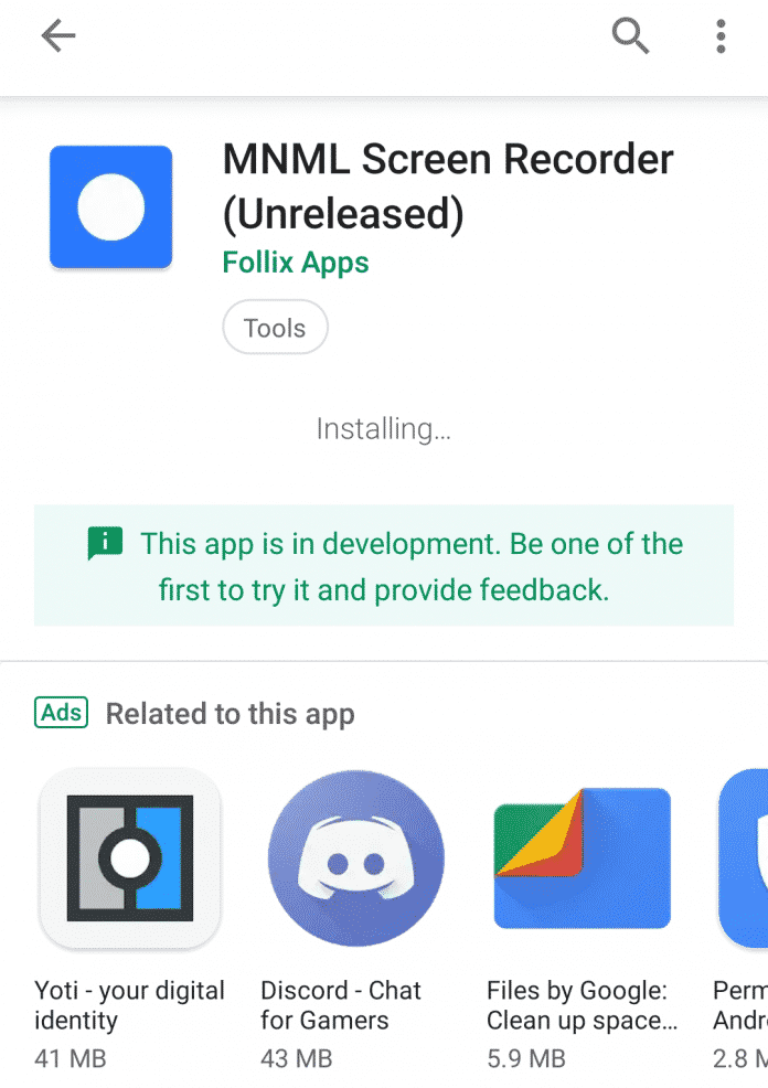 برنامه MNML Screen Recorder