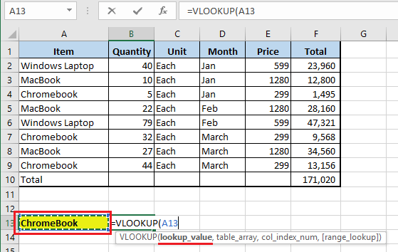  استفاده از فرمول VLOOKUP در اکسل 