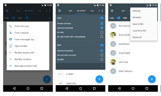 برنامه بلاک کردن تماس اندروید - Call Blocker- Blacklist