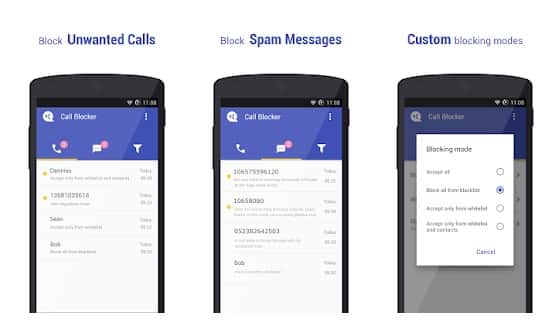 برنامه بلاک کردن تماس اندروید Call Blocker From NQ Mobile Security