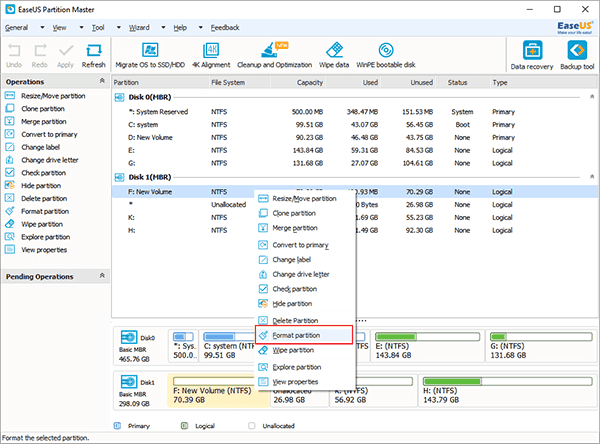  ابزار EaseUS Partition