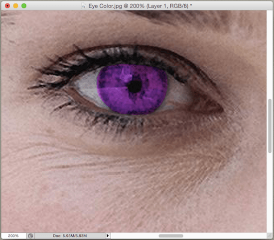  تغییر رنگ چشم با استفاده از فتوشاپ