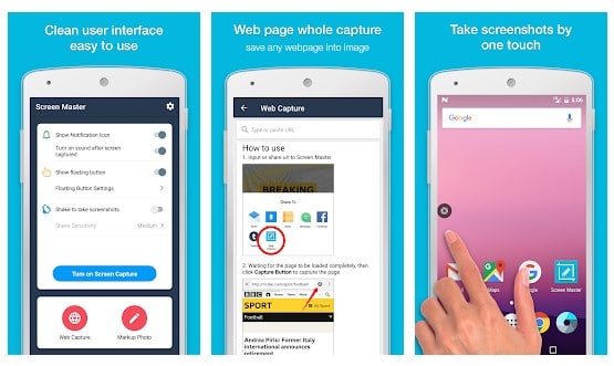 برنامه گرفتن عکس از صفحه اندروید