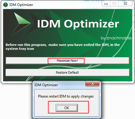 دو برابر کردن سرعت دانلود IDM با استفاده از IDM Optimizer 