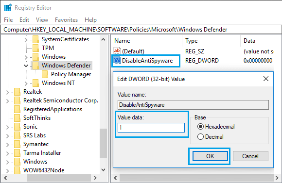 دائمی Windows Defender را در ویندوز 10 غیرفعال سازی کنید
