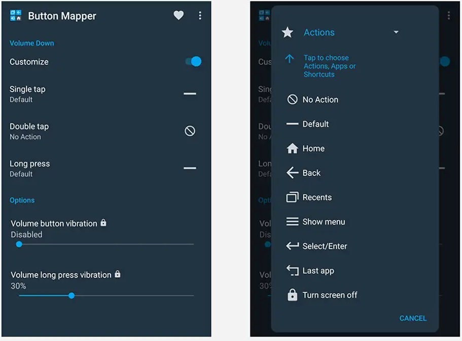 برنامه Button Mapper