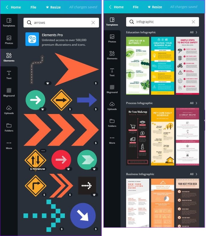 ساخت اینفوگرافیک با Canva
