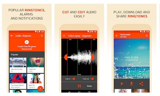 دانلود برنامه آهنگ زنگ اندروید - Audiko