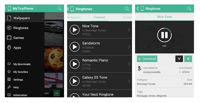 دانلود برنامه آهنگ زنگ اندروید - MTP Ringtones and Wallpapers