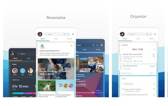 زیباترین لانچر اندروید Microsoft Launcher