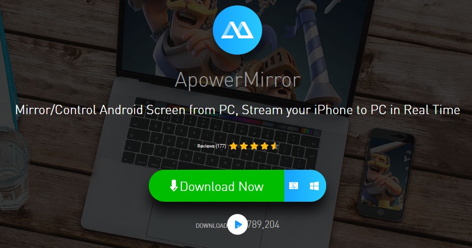 عکس گرفتن از صفحه گوشی اندروید  با استفاده از ApowerMirror