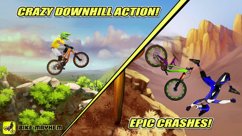بازی اندروید دوچرخه سوار حرفه ای Bike Mayhem Free