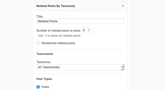 افزونه Related Posts by Taxonomy