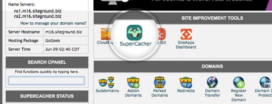 Built-in Cache Plugins from Hosting