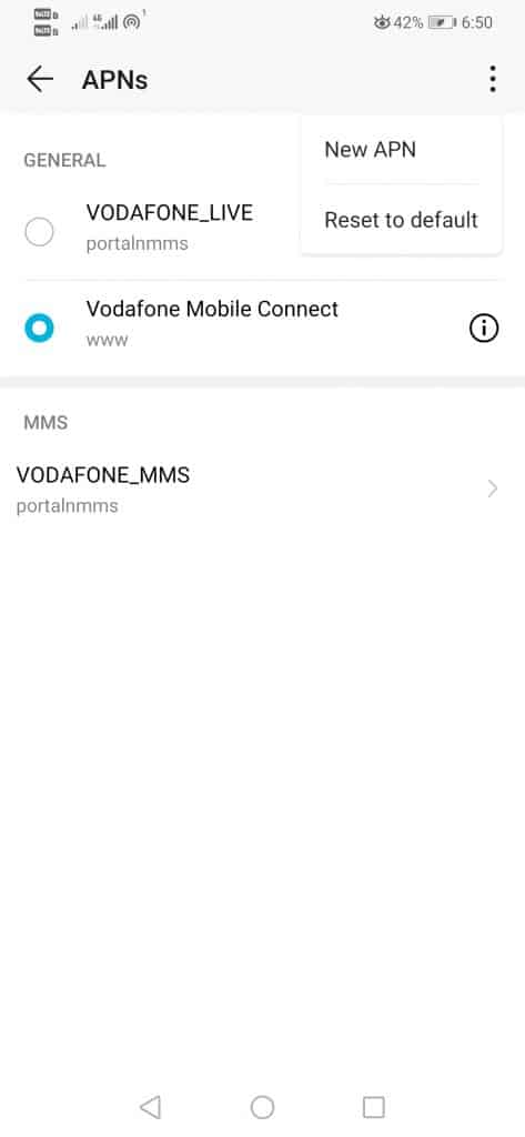 تنظیم اینترنت اندروید