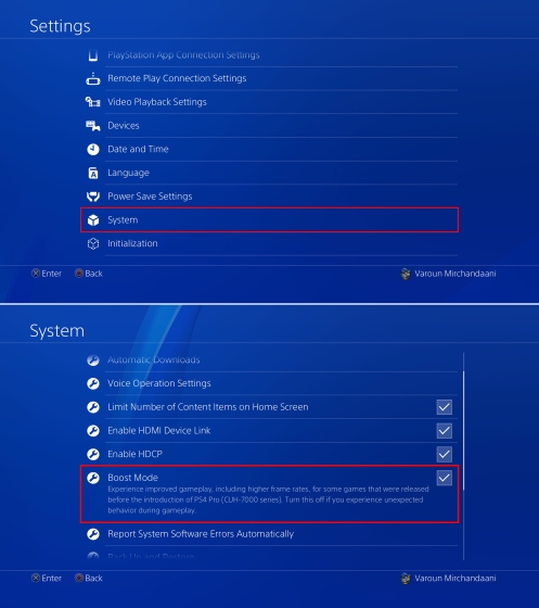 Boost Mode برای PS4 Pro
