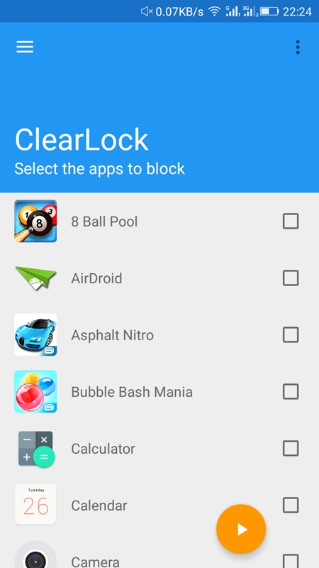 برنامه ClearLock: block distractions