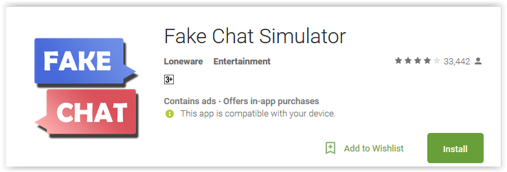 برنامه ساخت صفحه چت جعلی - Fake Chat Simulator