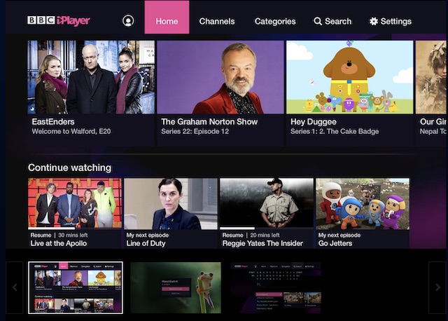 نرم افزار iPlayer BBC پلی استیشن 4 