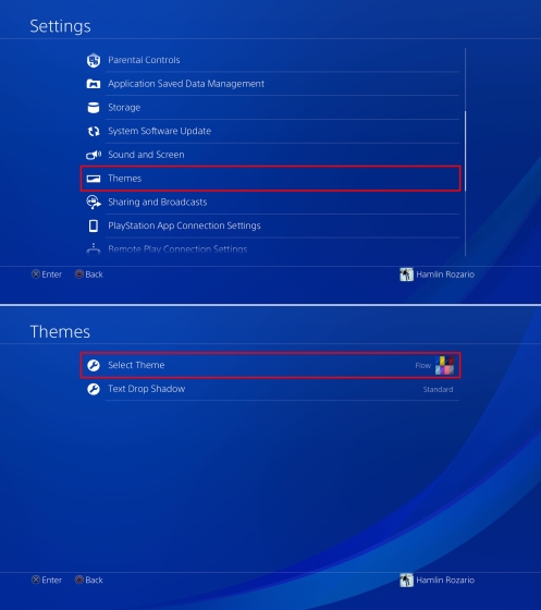 تم PS4 خود را تغییر بدهید