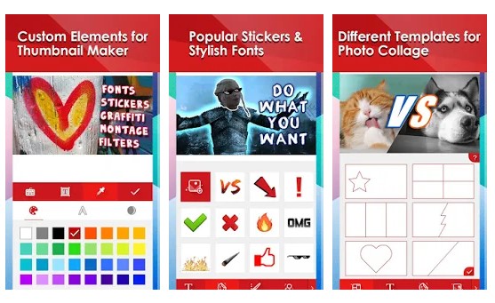 برنامه اندروید Thumbnail Maker for YouTube Videos