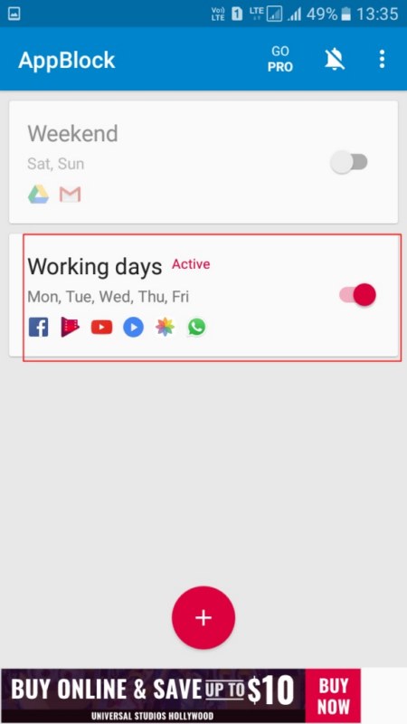 مسدود کردن برنامه های اندروید با استفاده از AppBlock