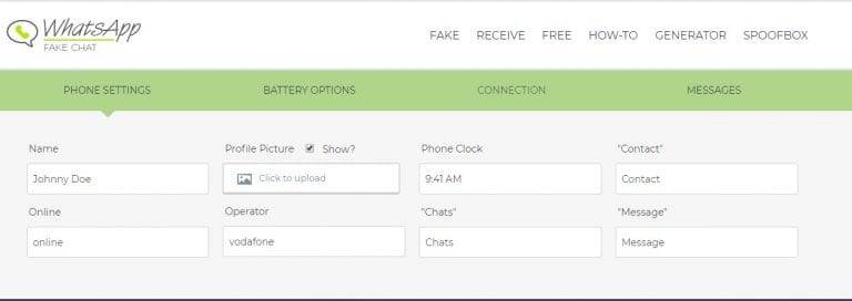 استفاده از Fakewhats برای ساخت صفحه چت جعلی واتساپ (مبتنی بر وب)