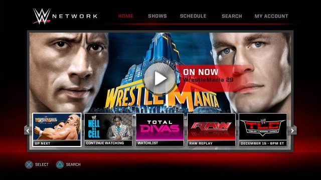نرم افزار WWE Network پلی استیشن 4 