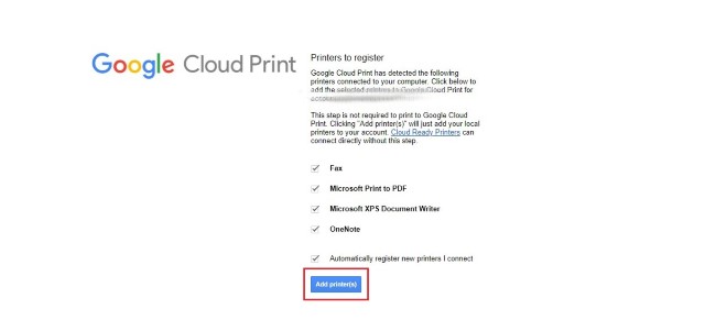 Google Cloud Print