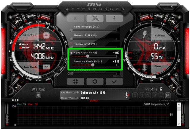 نرم افزار MSI Afterburner