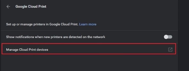 Google Cloud Print
