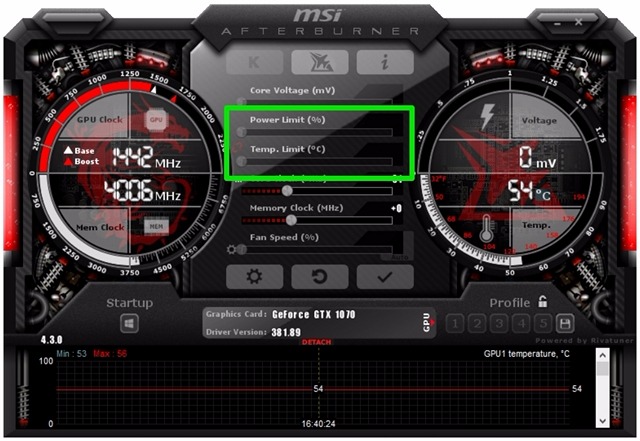 نرم افزار MSI Afterburner