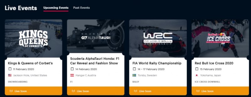 بهترین سایت های پخش رایگان ورزش Red Bull TV