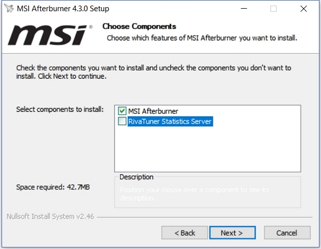 نرم افزار MSI Afterburner