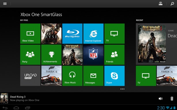 از برنامه Smartglass برای کنترل Xbox One استفاده کنید
